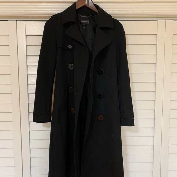 Club Monaco Black Trench with Lace Detail - Picture 2 of 5